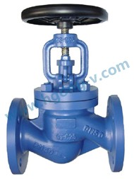 DIN excellent quality cast steel bellow seal globe valve